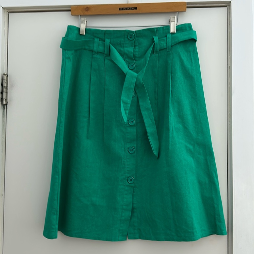 Summer Emerald green buttoned skirt size medium
